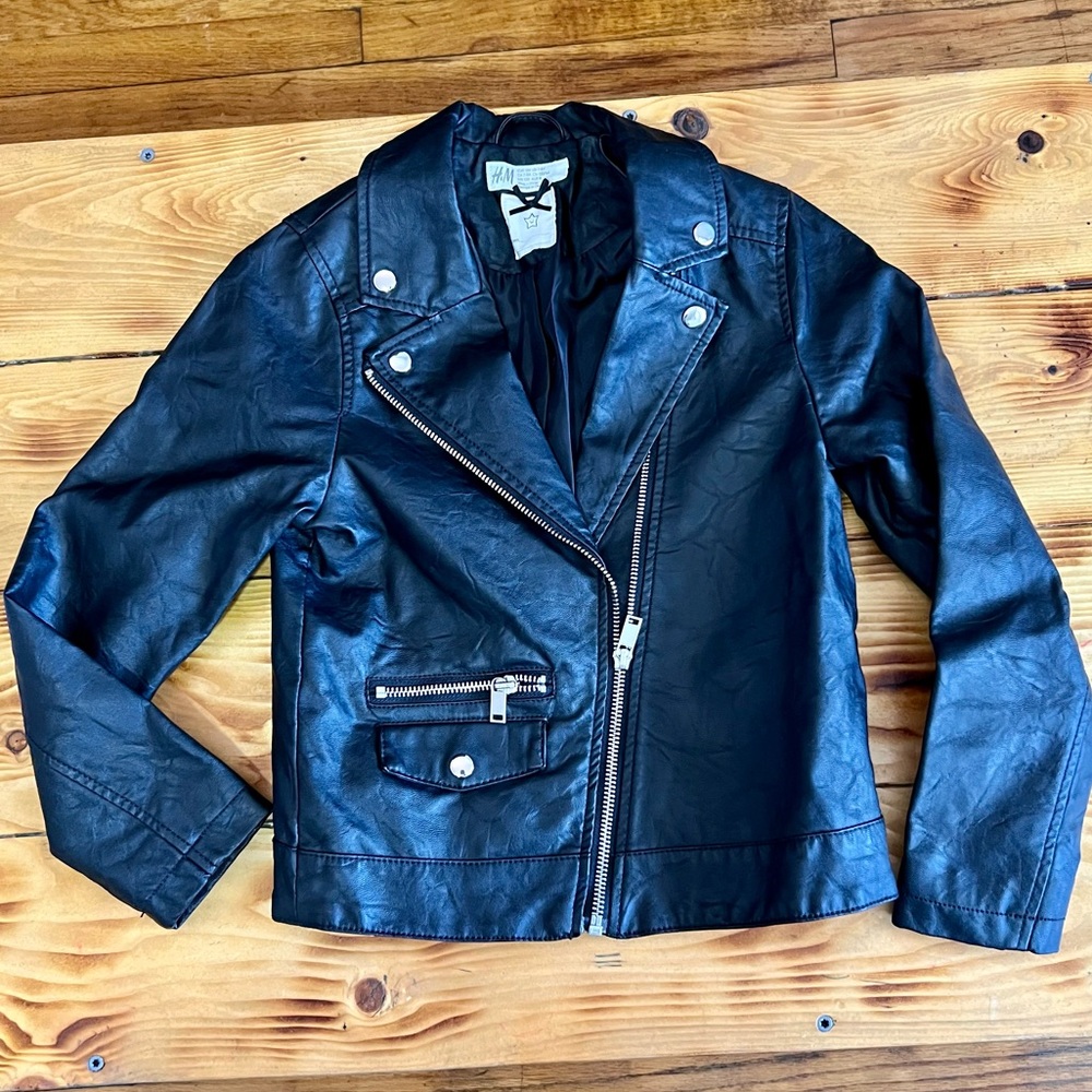 H&M Girl Faux Leather Jacket